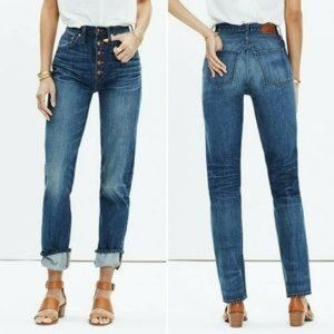 Madewell RIvet & Thread Button-Front BoyJean